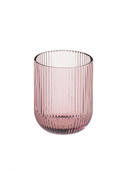 Mopita, 6 bicchieri Rigato rosa